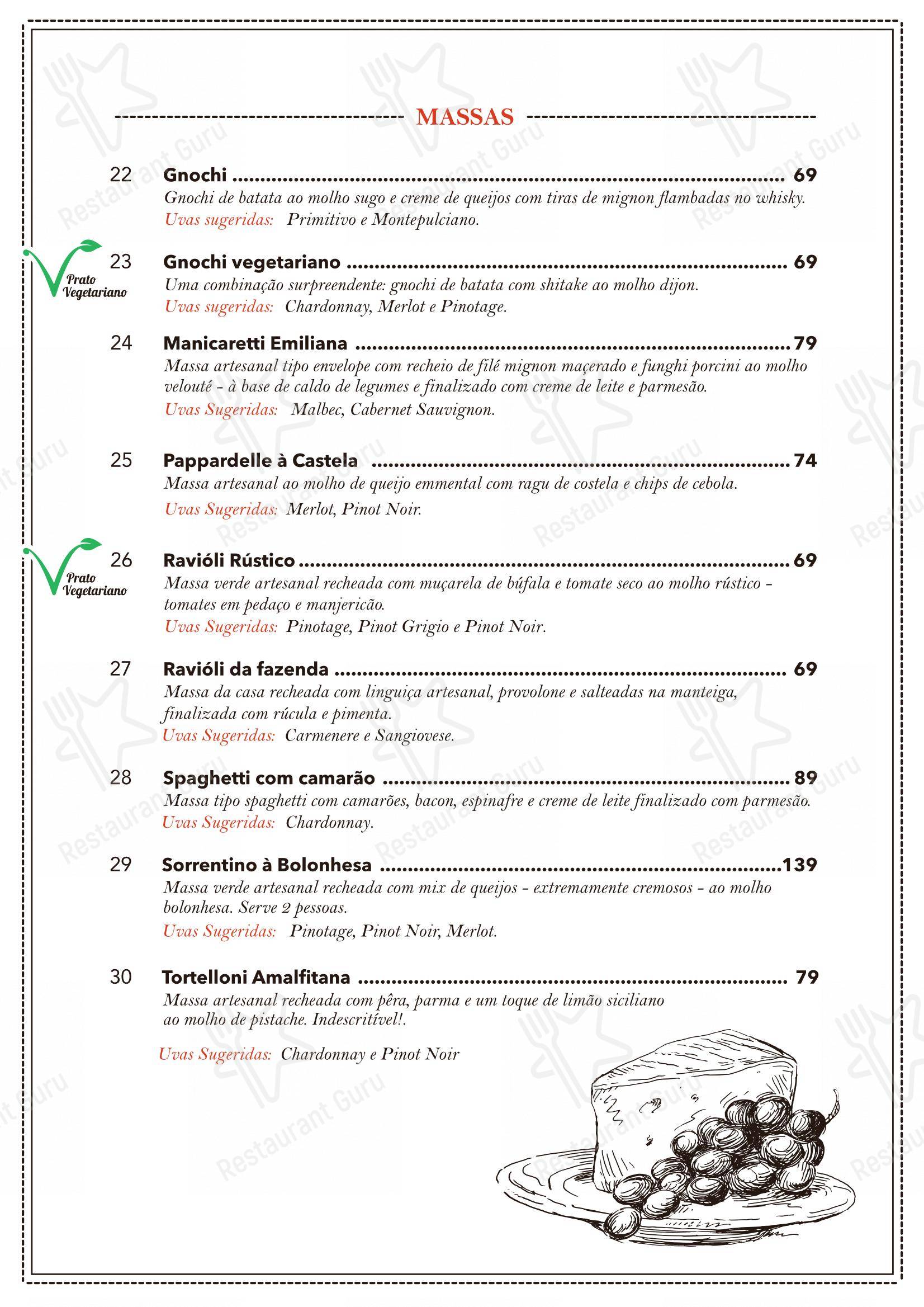 Pavanelli Loja e Restaurante em Piracicaba - Menu bar