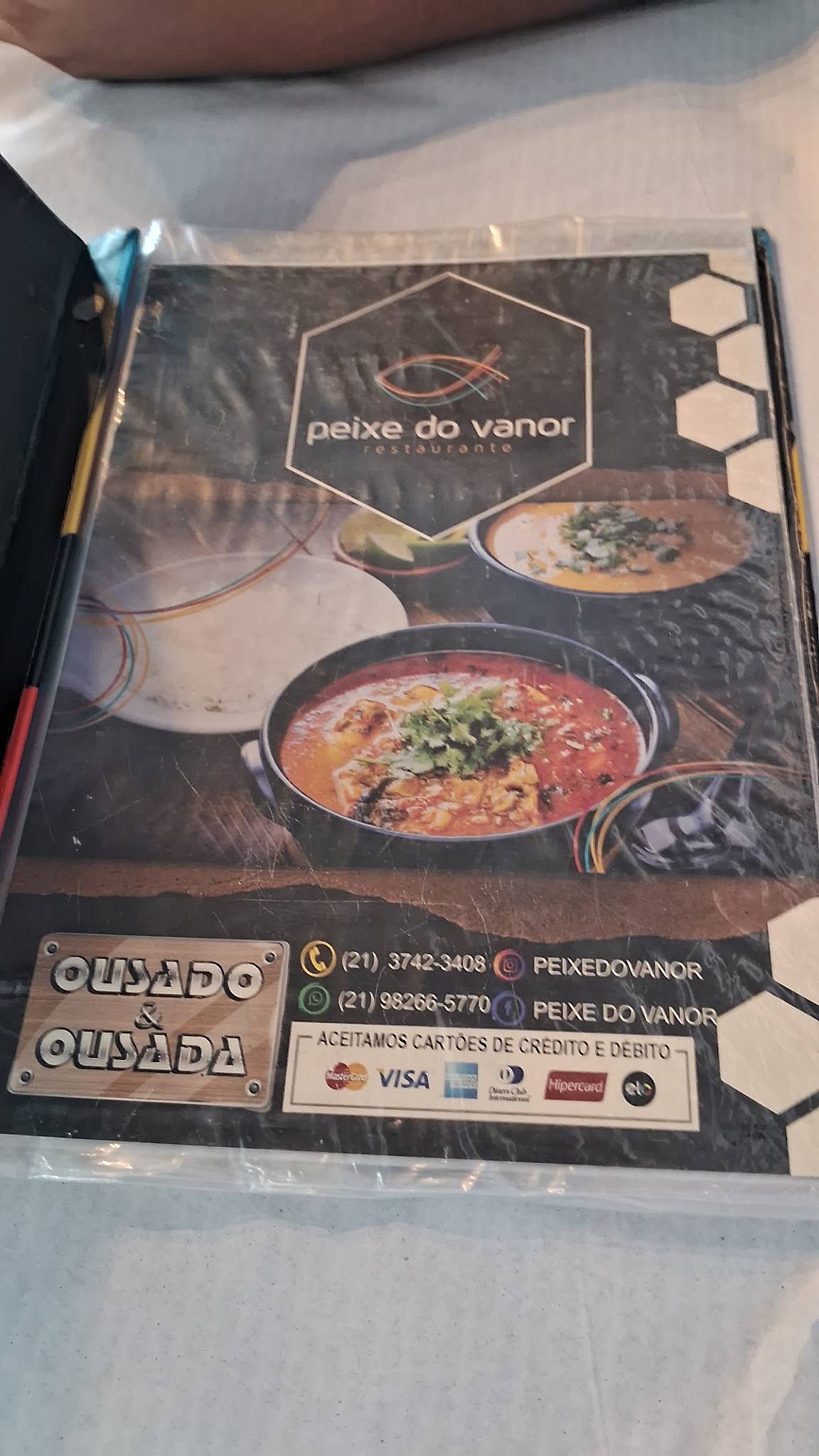 Peixe do Vanor cardápio