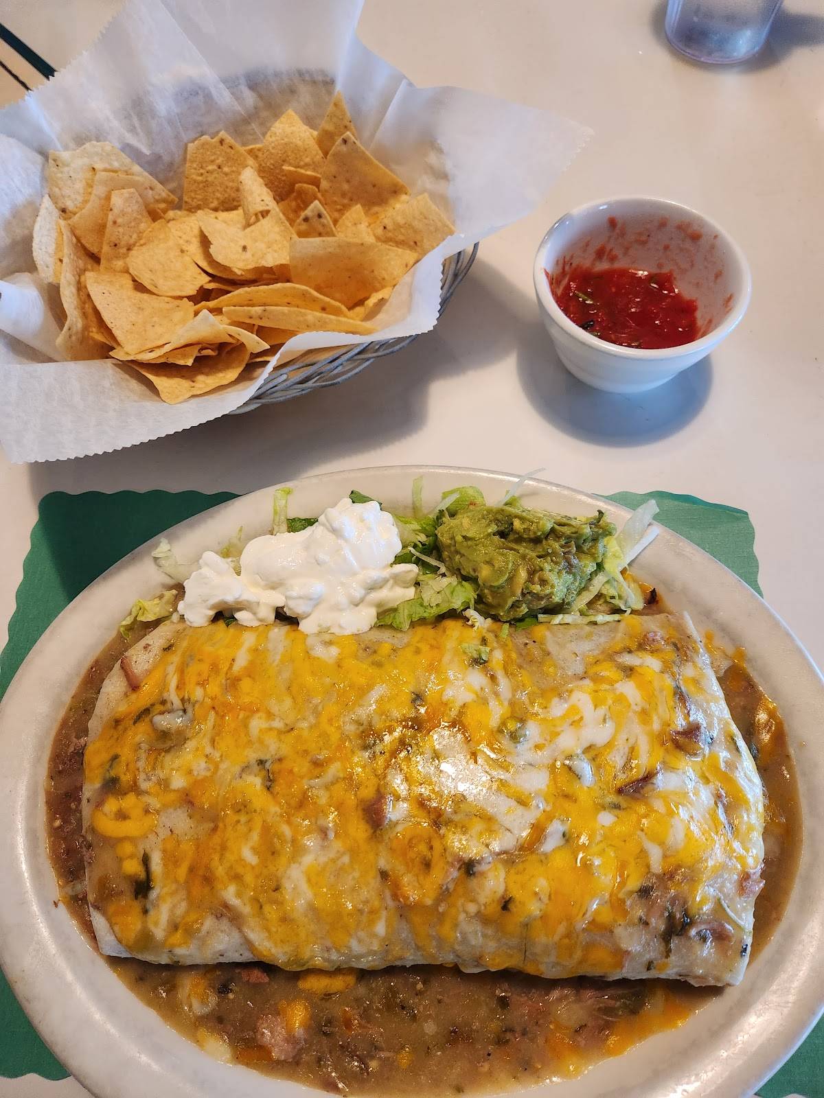 Menu at Pepper Garcia's restaurant, Santa Maria