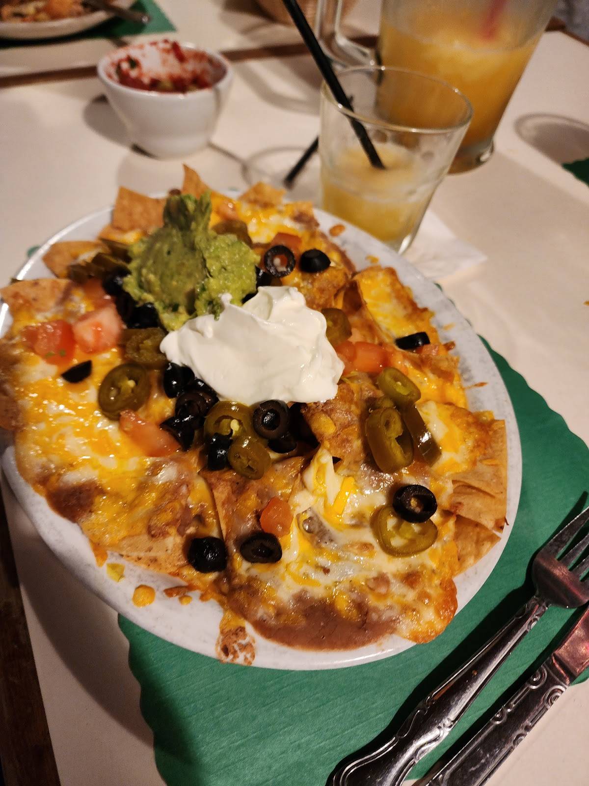 Menu at Pepper Garcia's restaurant, Santa Maria