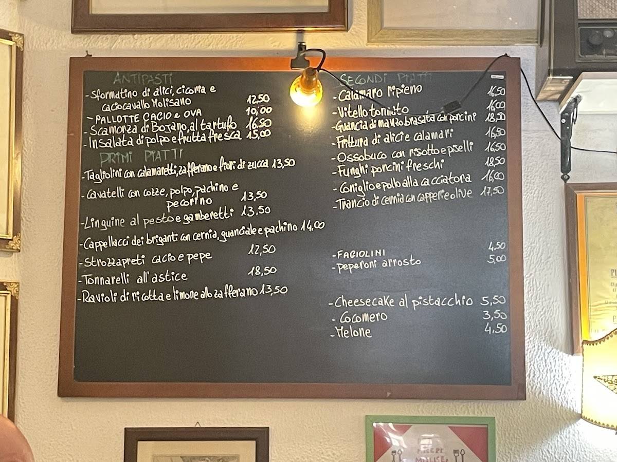 Menu di Piacere Molise Roma 