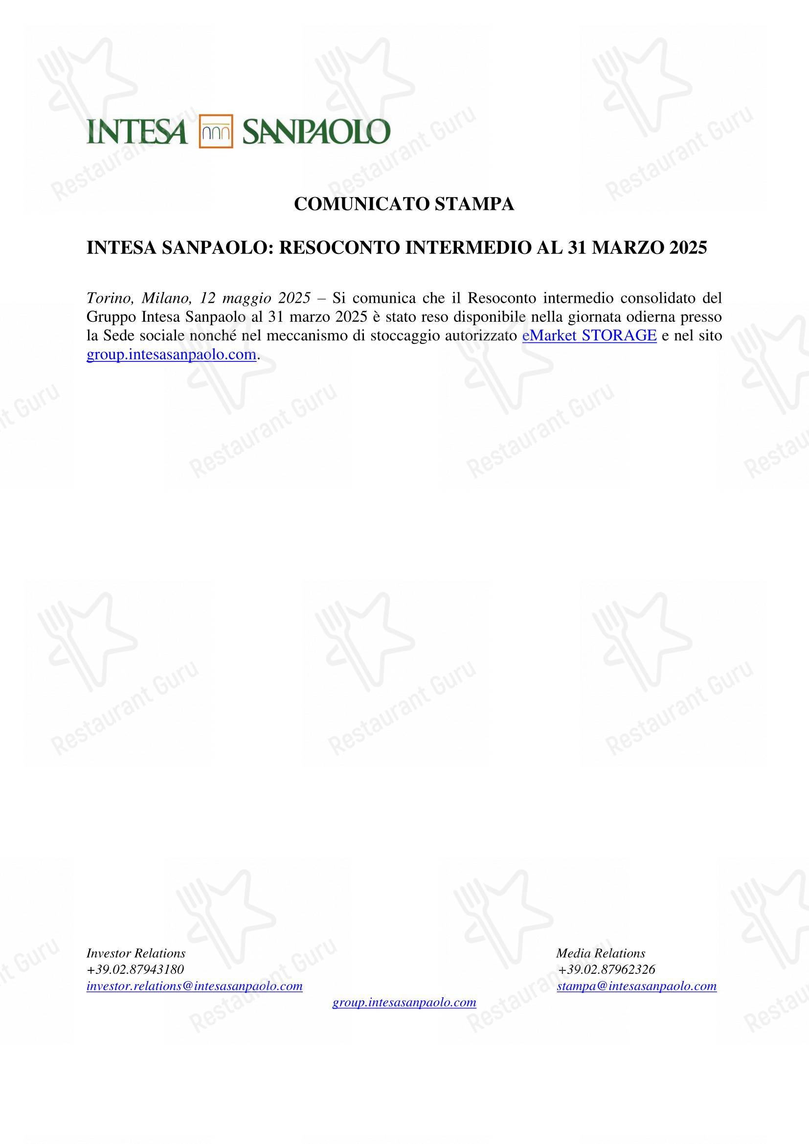 OUR MENU per Piano35 Ristorante in Torino