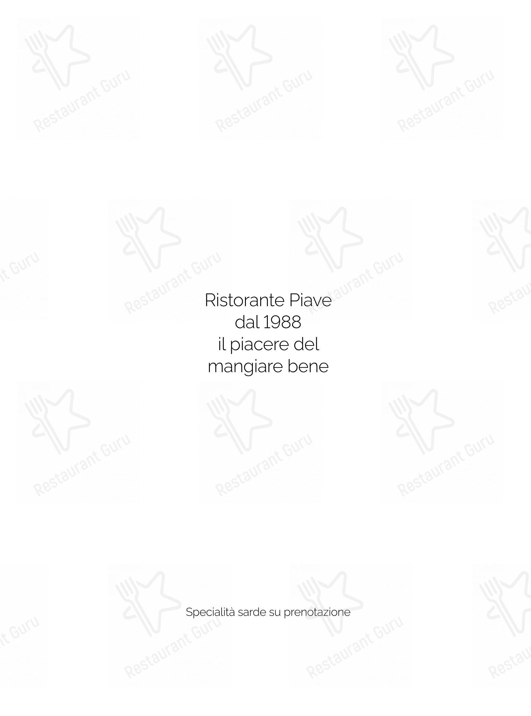 Menu per Ristorante Piave in Telgate