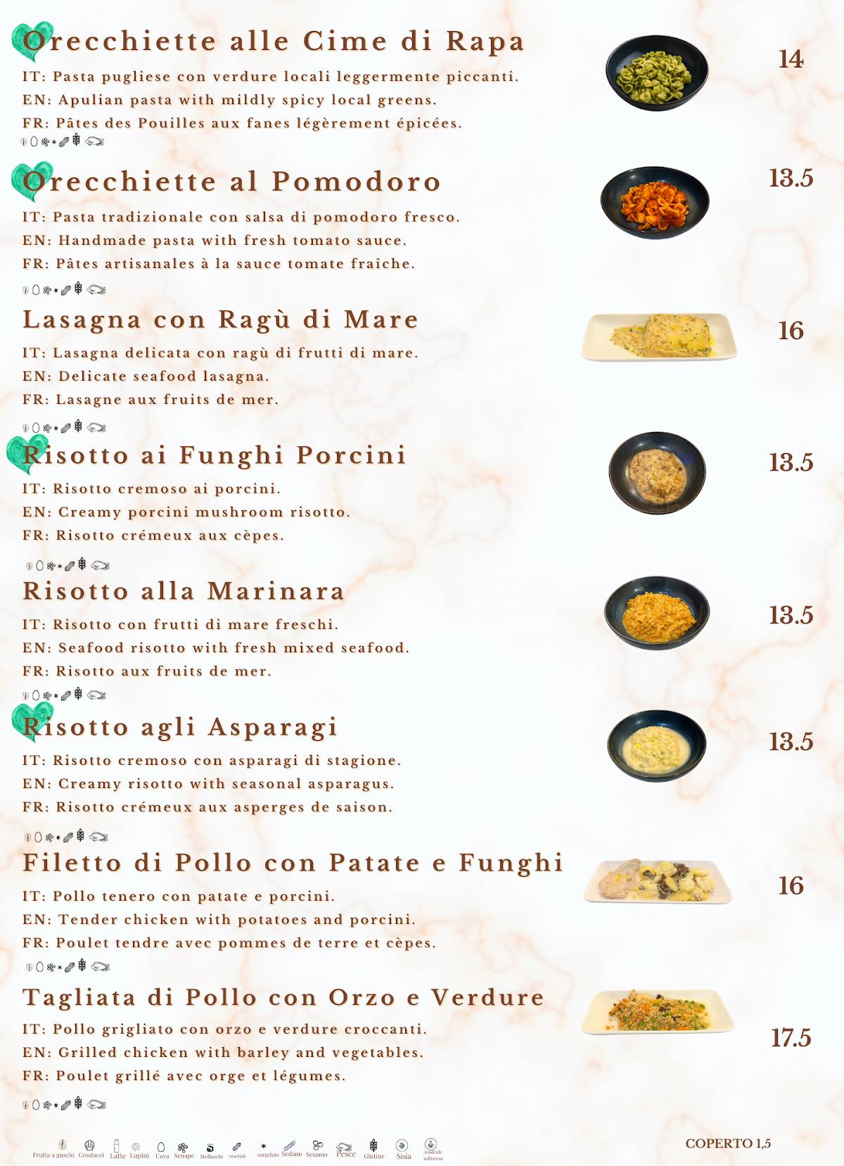 Menu di Pica Lecce 