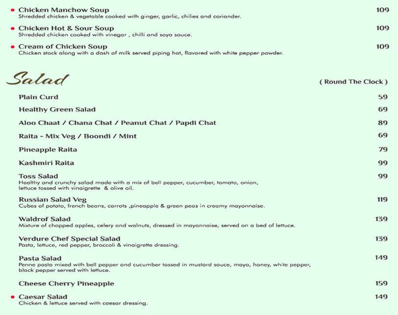 Picadore - Multi Cuisine Restaurant Lonavala menu