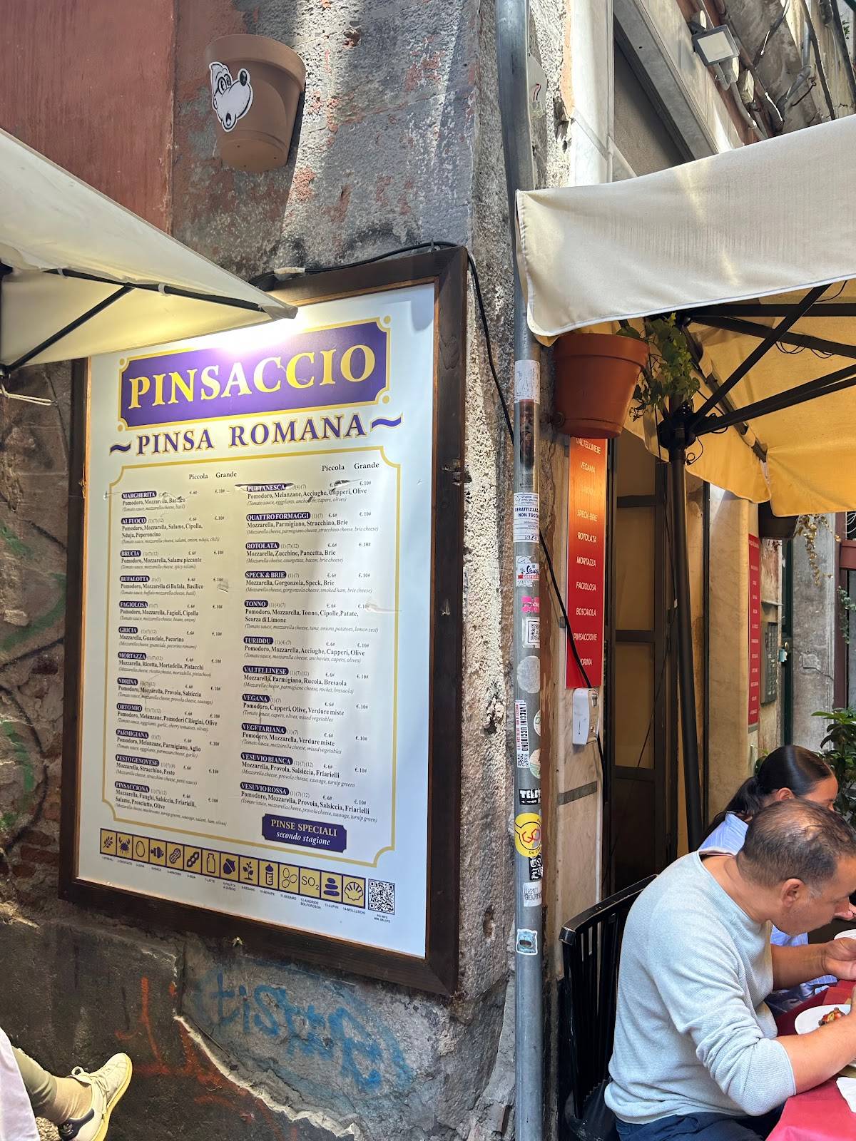 Menu di Pinsaccio 