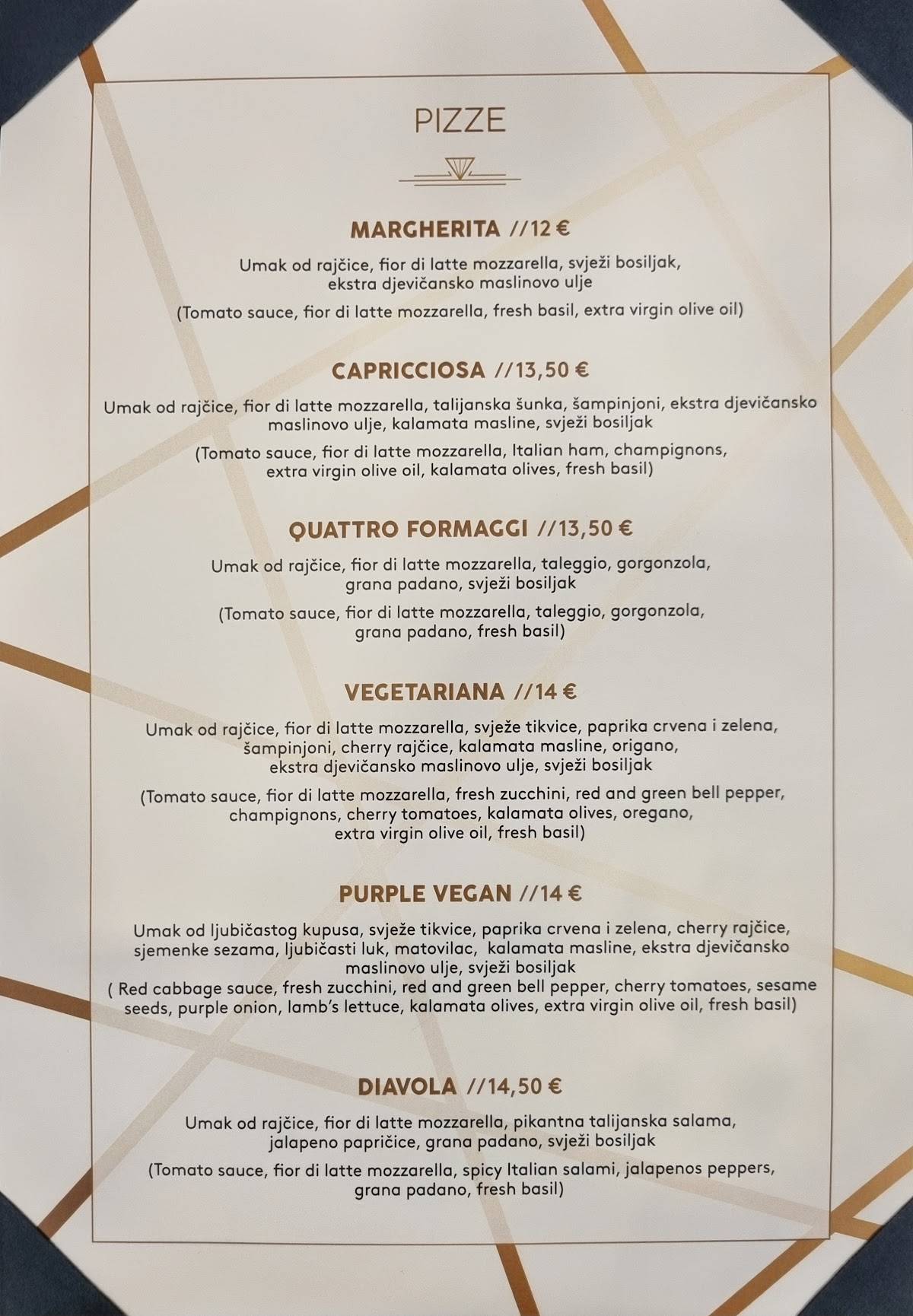 Menu di Piramida Pizza&Bar 