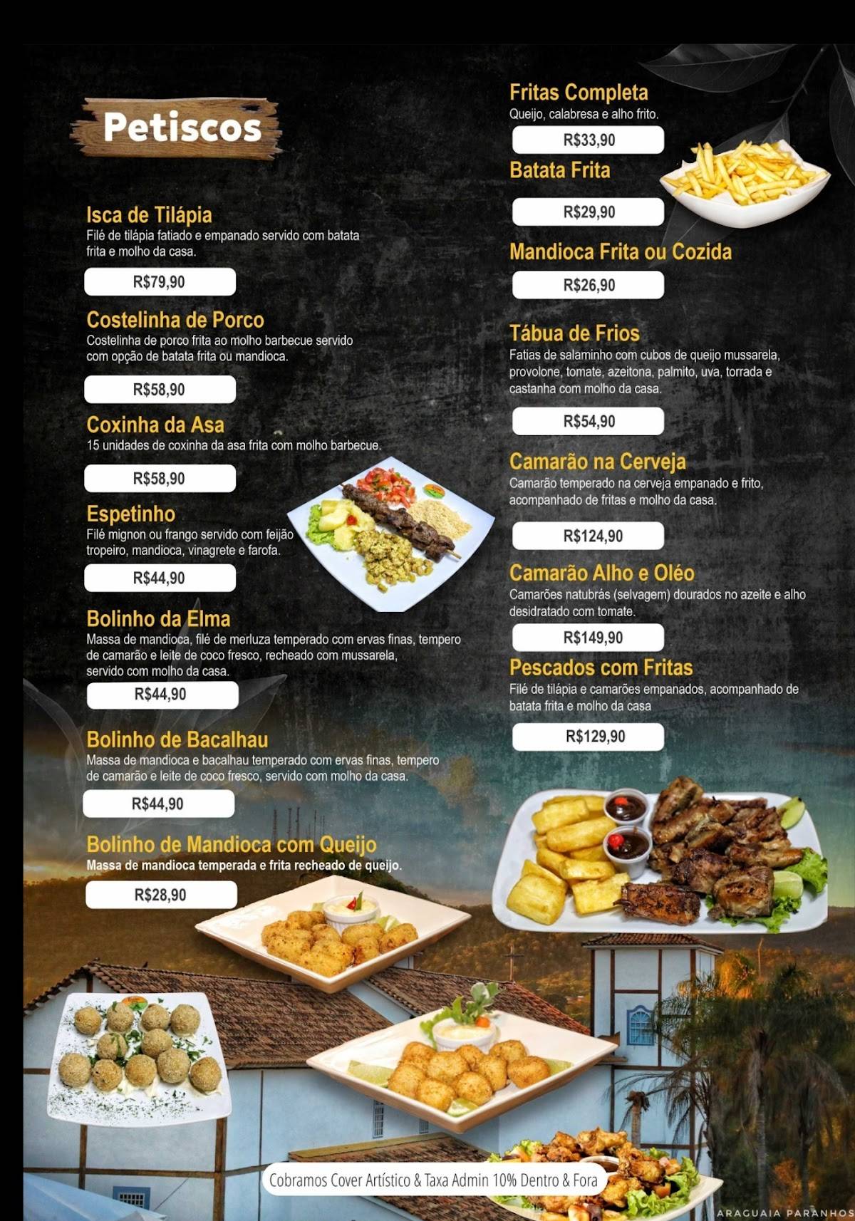 Restaurante Encontro Marcado & Aravinda Bar cardápio