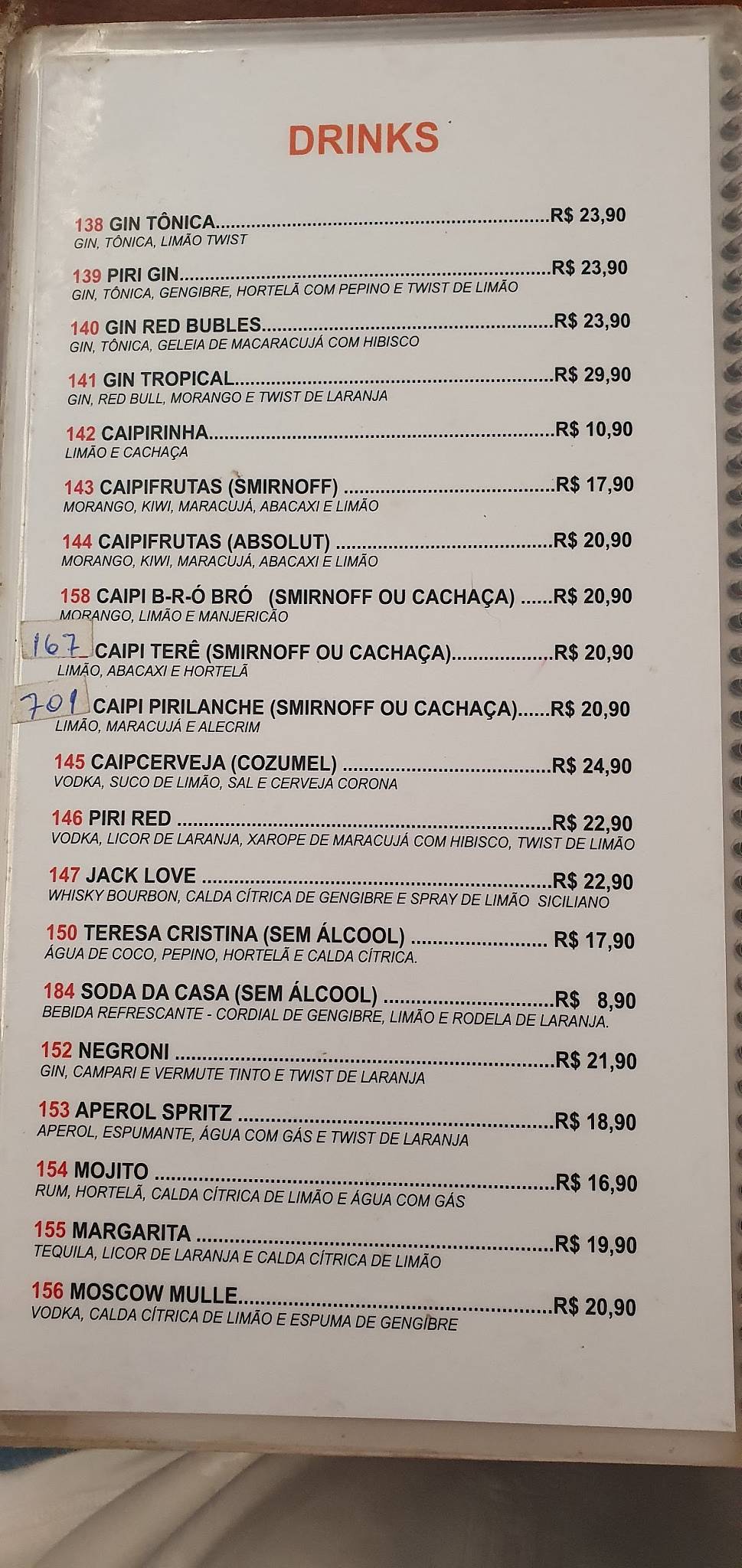 Pirilanche Grill cardápio