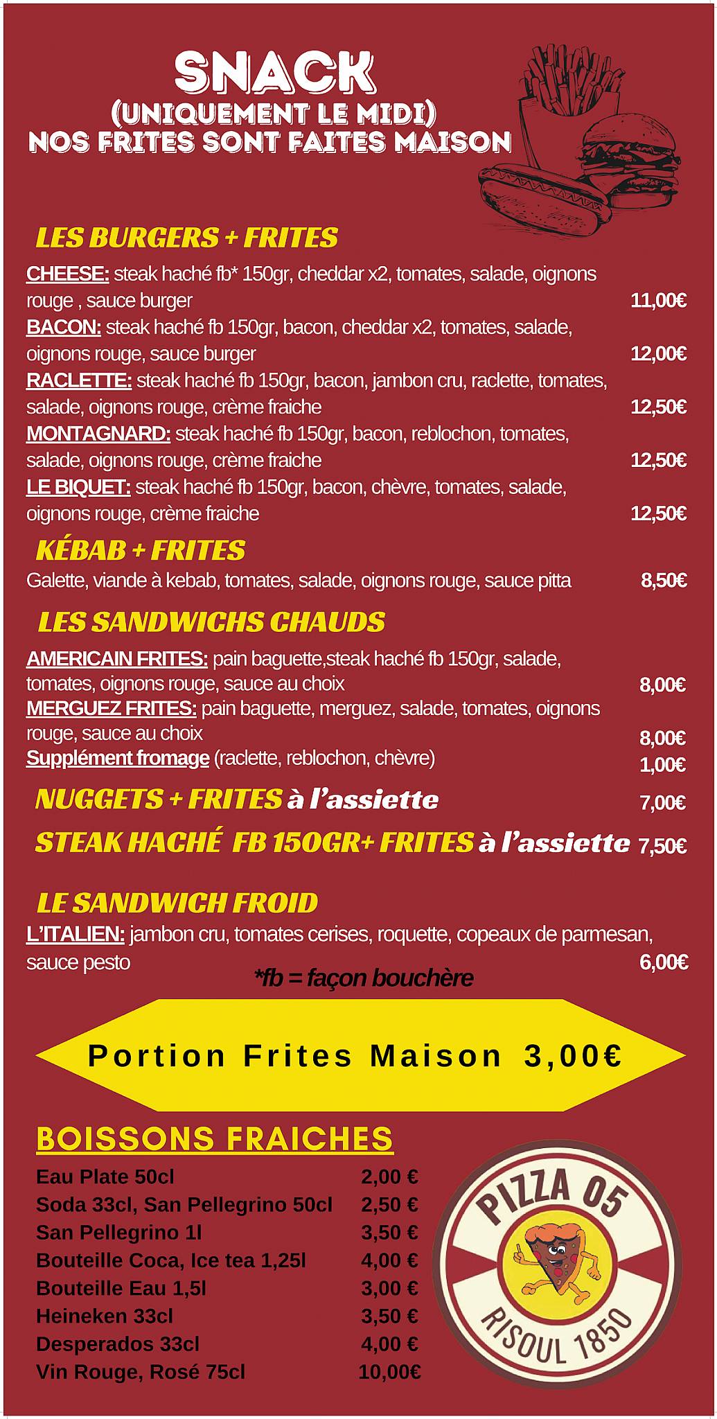 Menu de Pizza 05