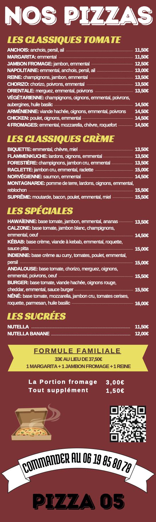 Menu de Pizza 05