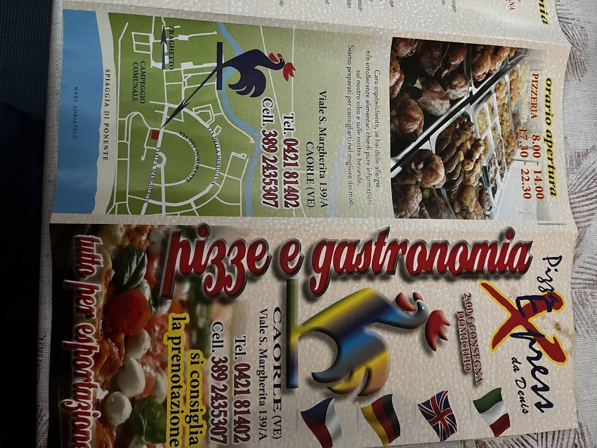 Menu di Pizza Express 