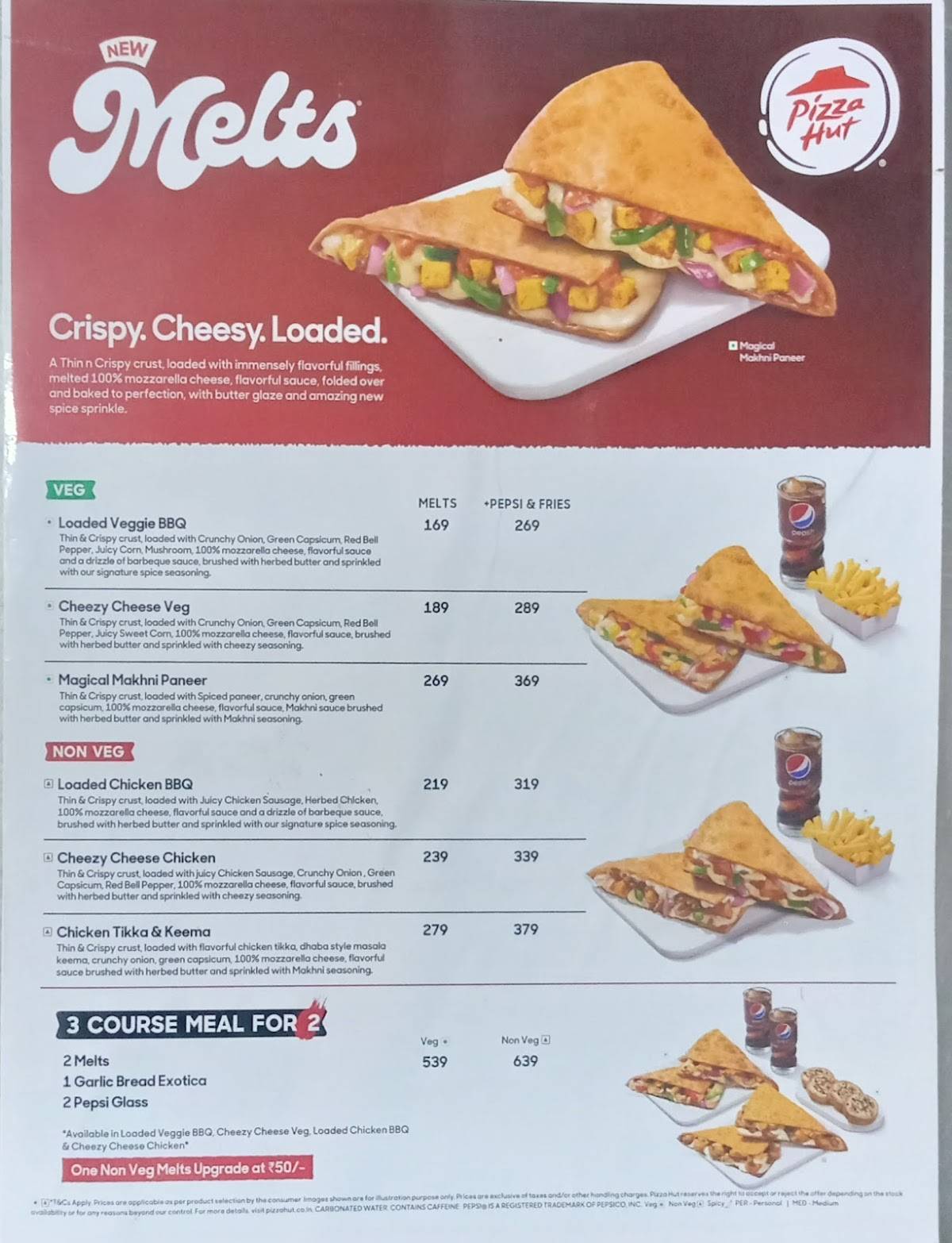 Pizza Hut Rosedale Plaza Mall Newtown, Kolkata menu