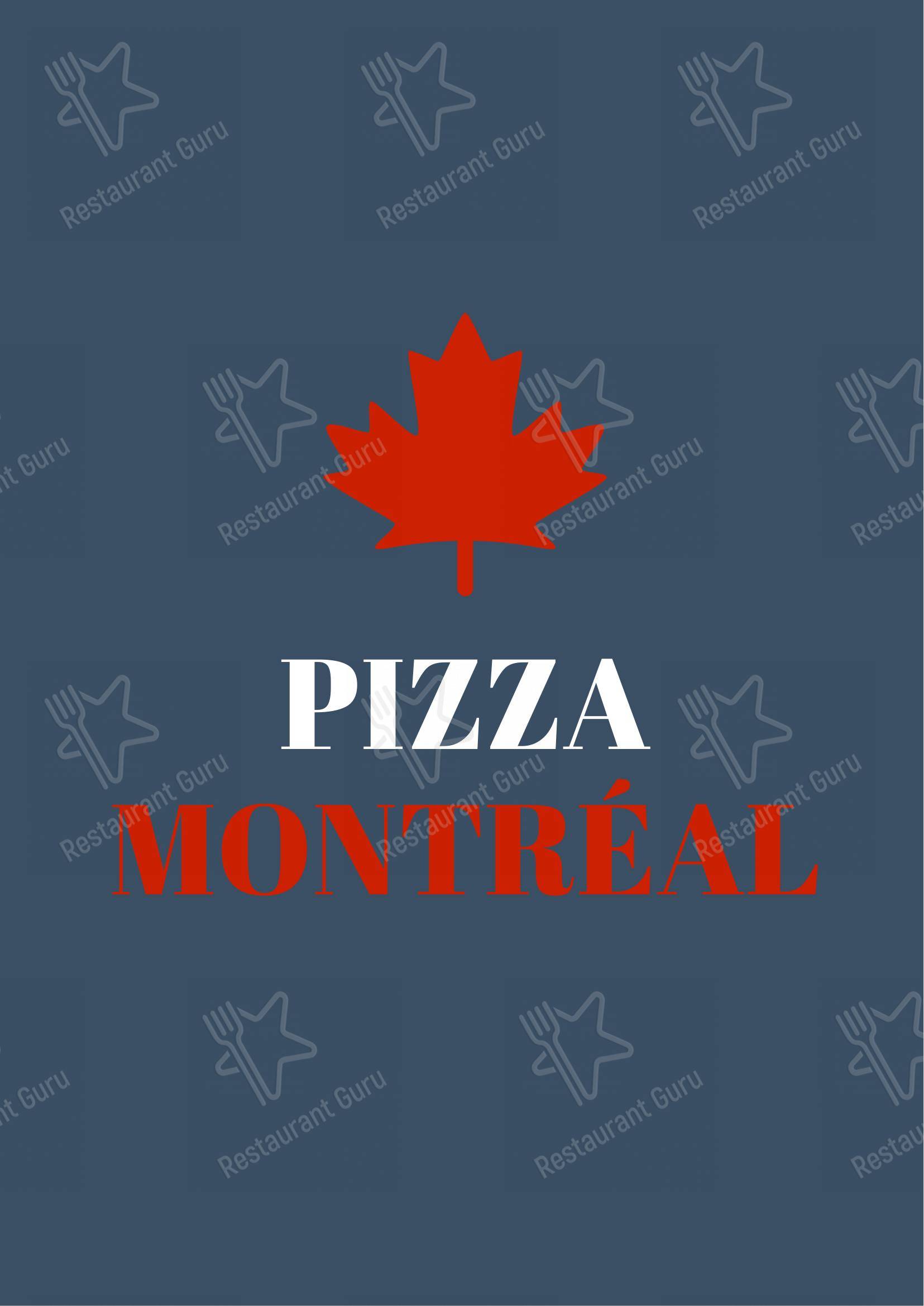Pizza Montreal in Gurugram - Menu