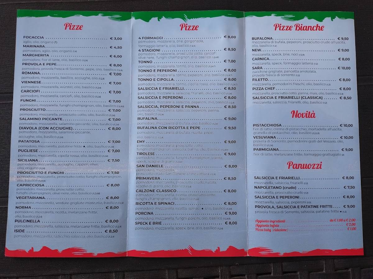 Menu di Pizza & Sfizi 