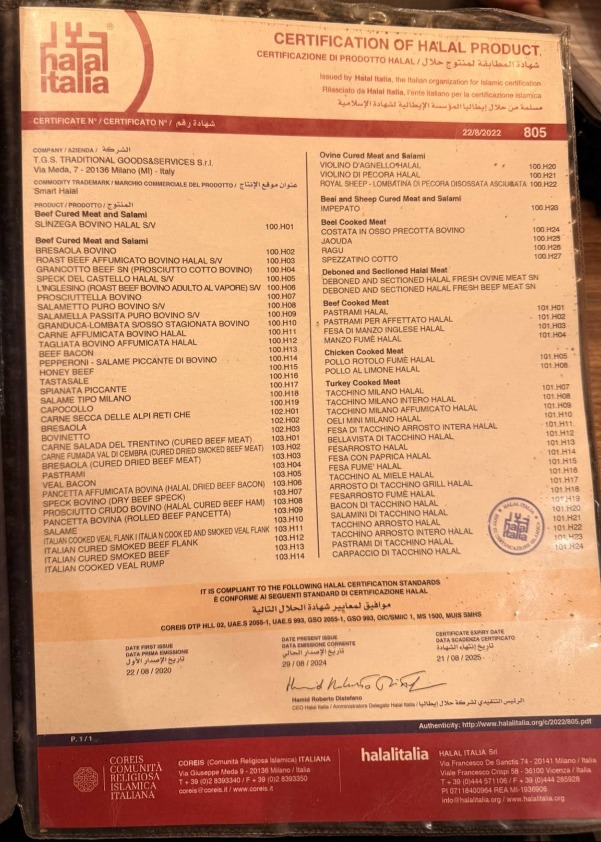 Menu de Pizza in Trevi - Fontana di Trevi