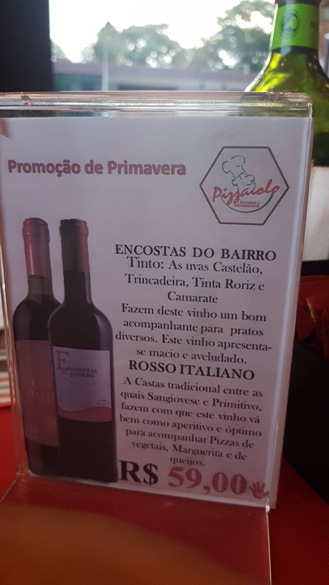 Pizzaiolo Pizzaria cardápio