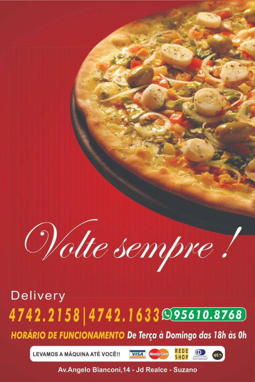 Pizzaria Almeida cardápio
