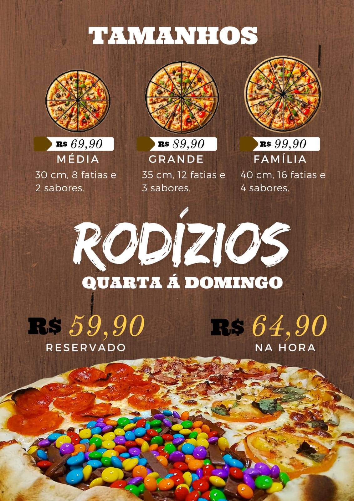 Pizzaria antonies ROMÃO cardápio