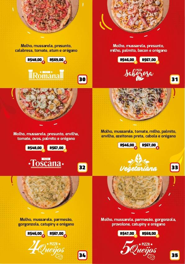 Pizzaria do Dezoito - Pizzaria Delivery em Araxá cardápio