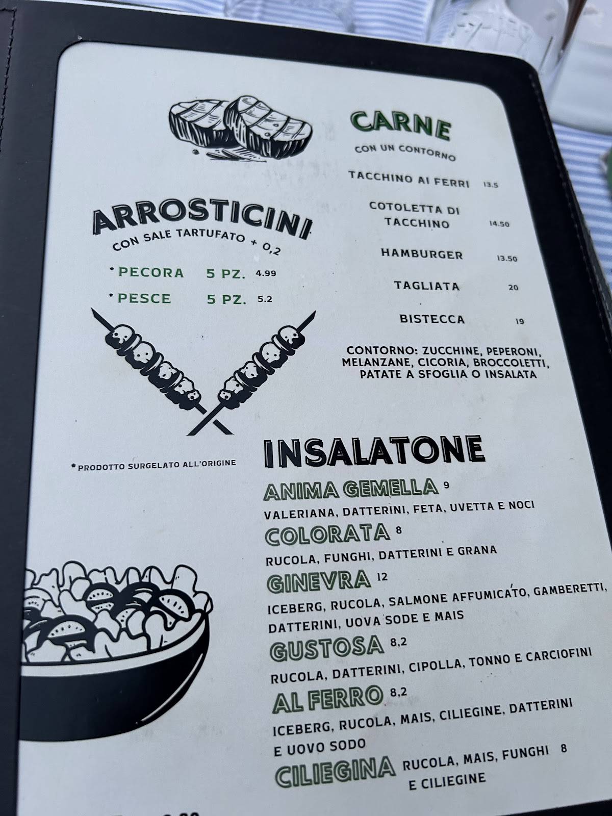 Menu di Al Ferro 