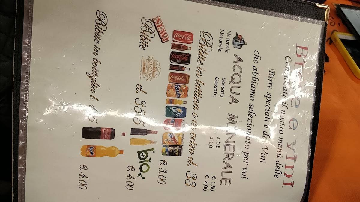 Menu di Pizzeria Bandy al Clap'S Pizza forno a legna 