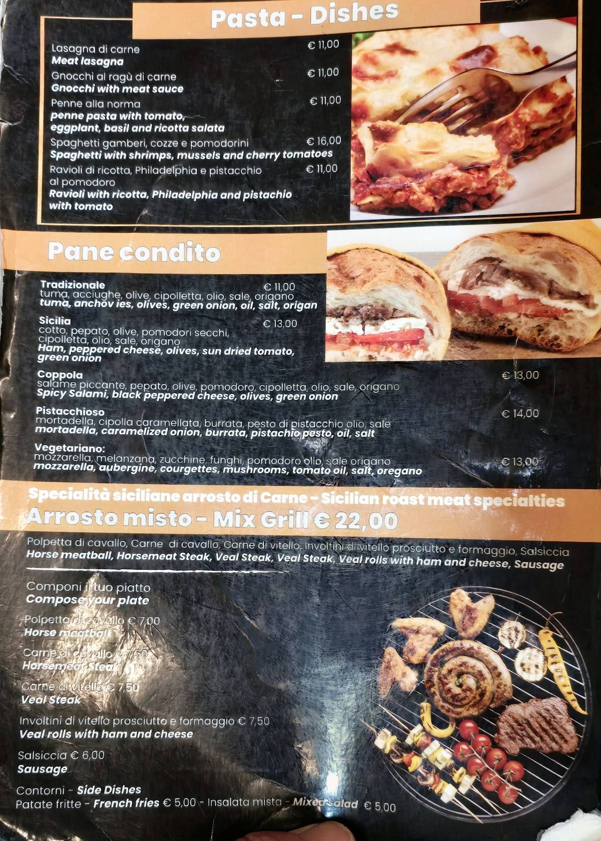 Menu di Pizzeria - Trattoria Coppola 