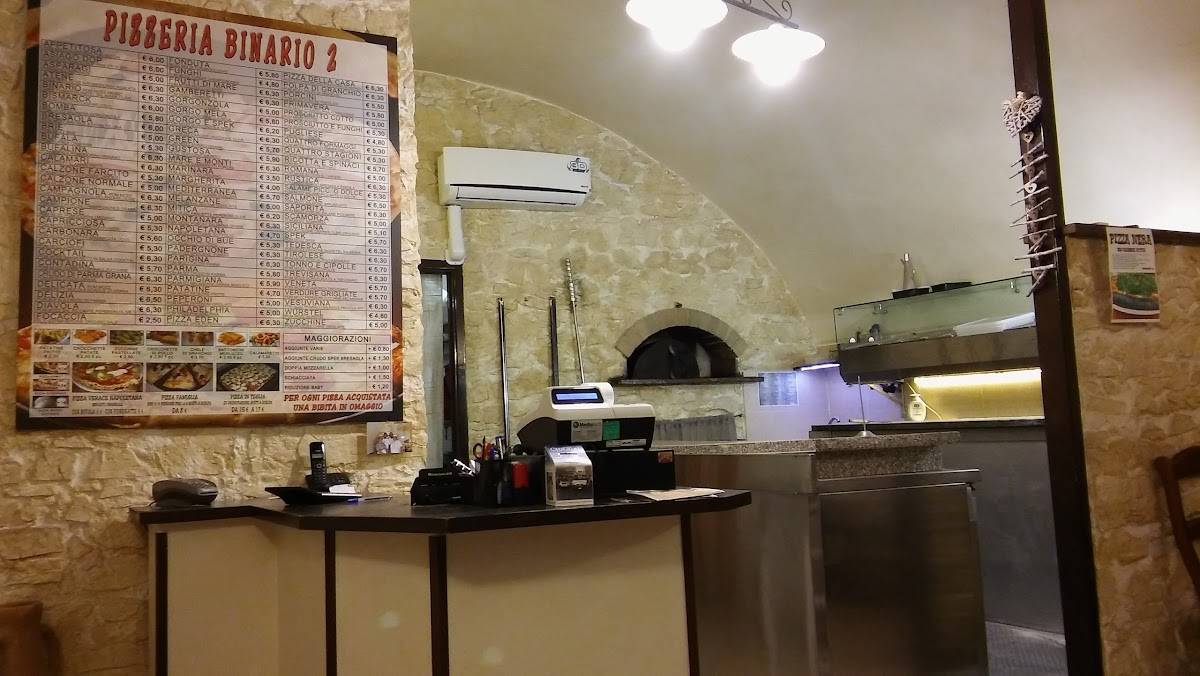 Menu di Pizzeria Da Asporto Binario 2 Di Fraschini Luca 