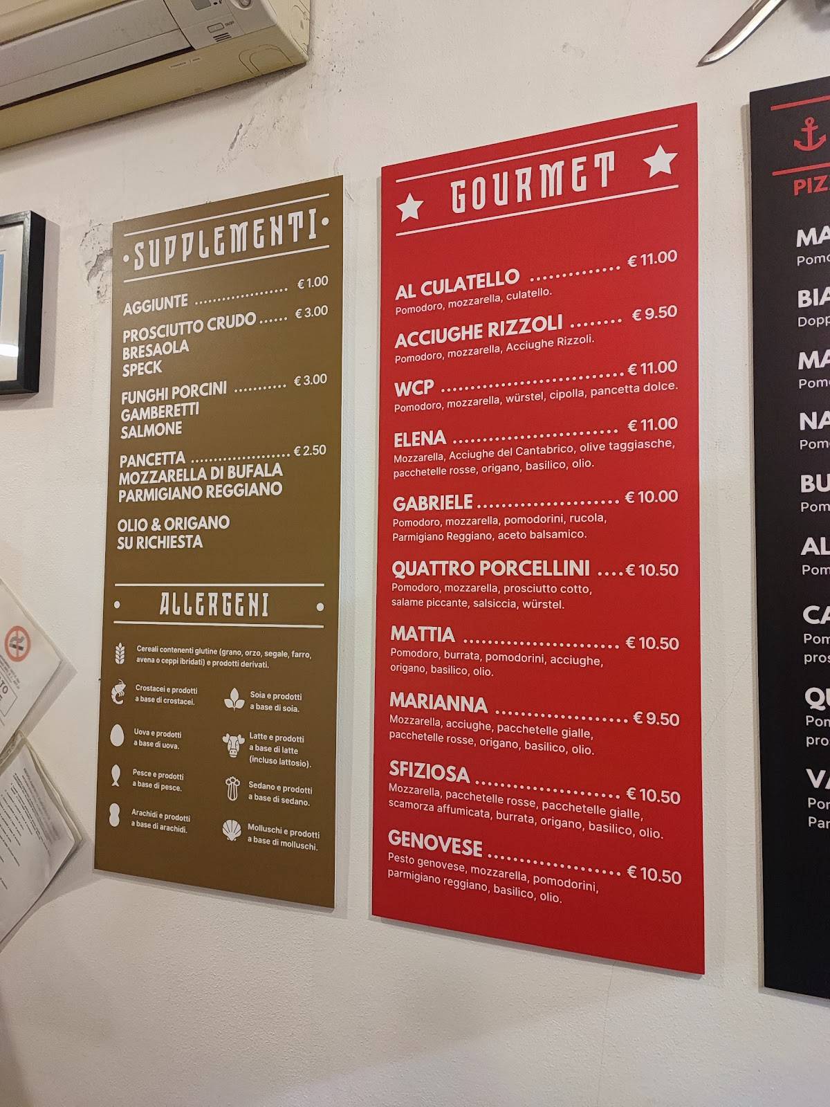 Menu di Pizzeria Dal Pirata 