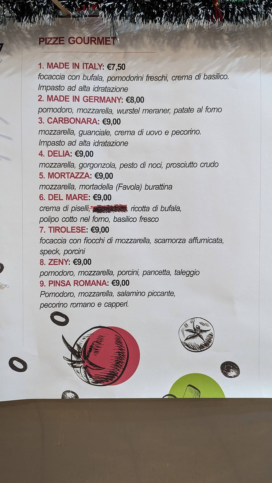 Menu di Pizzeria Gourmet 