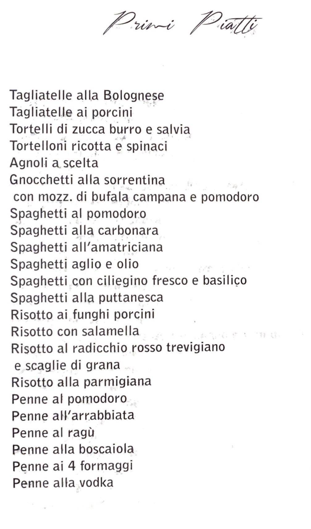 Menu di Marechiaro 