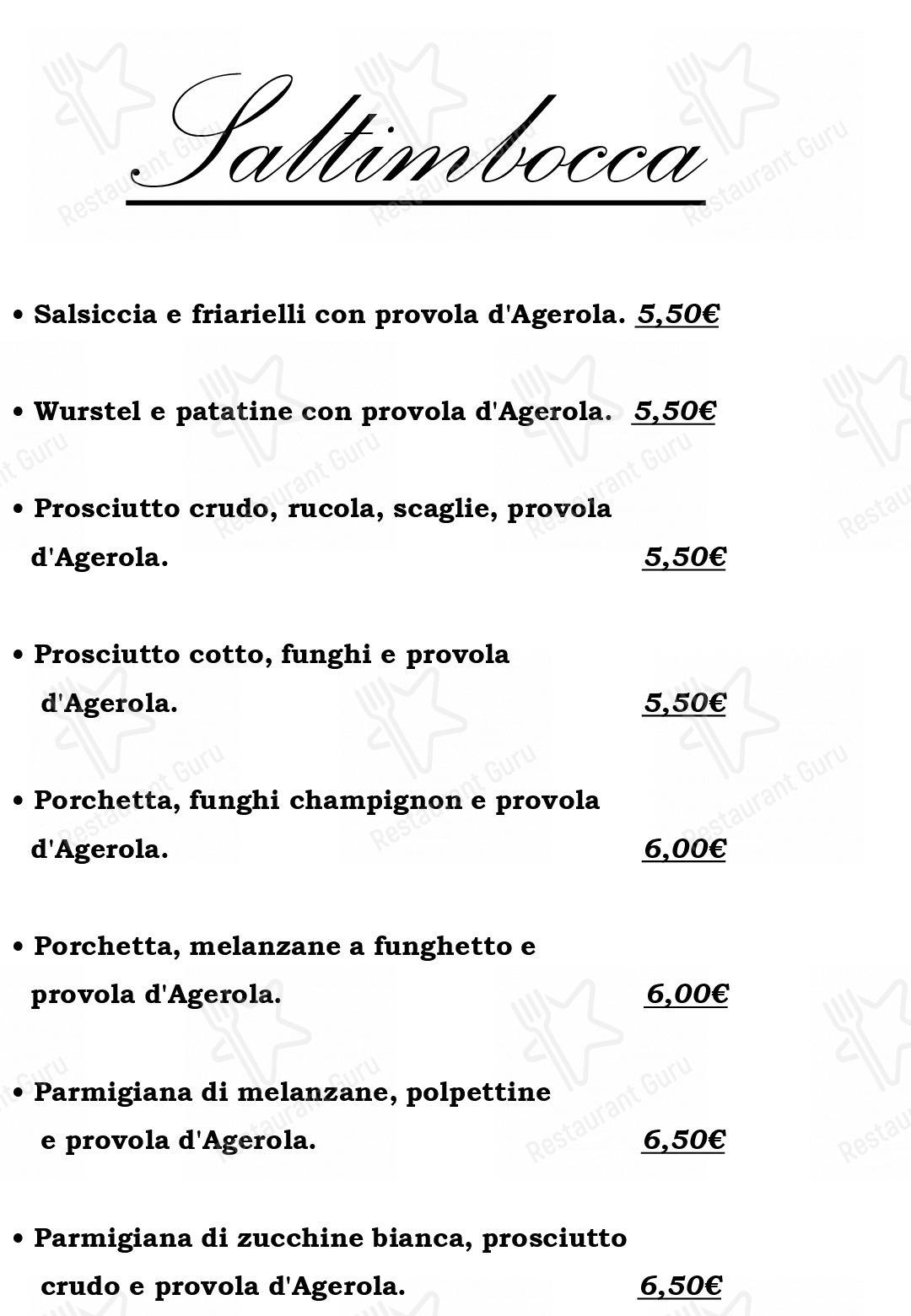 Guarda il menu di Pizzeria Osteria Barone