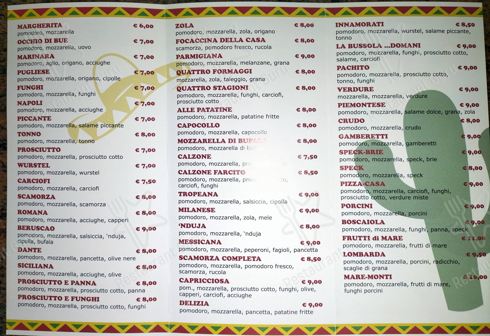 Guarda il menu di Pachito