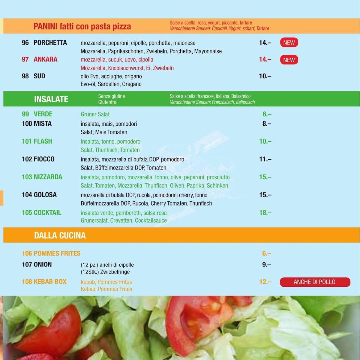 Menu di Pizza Flash Express 