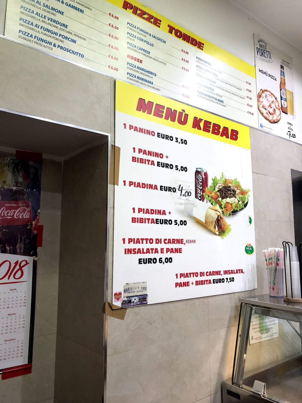 Menu di Pizzeria 