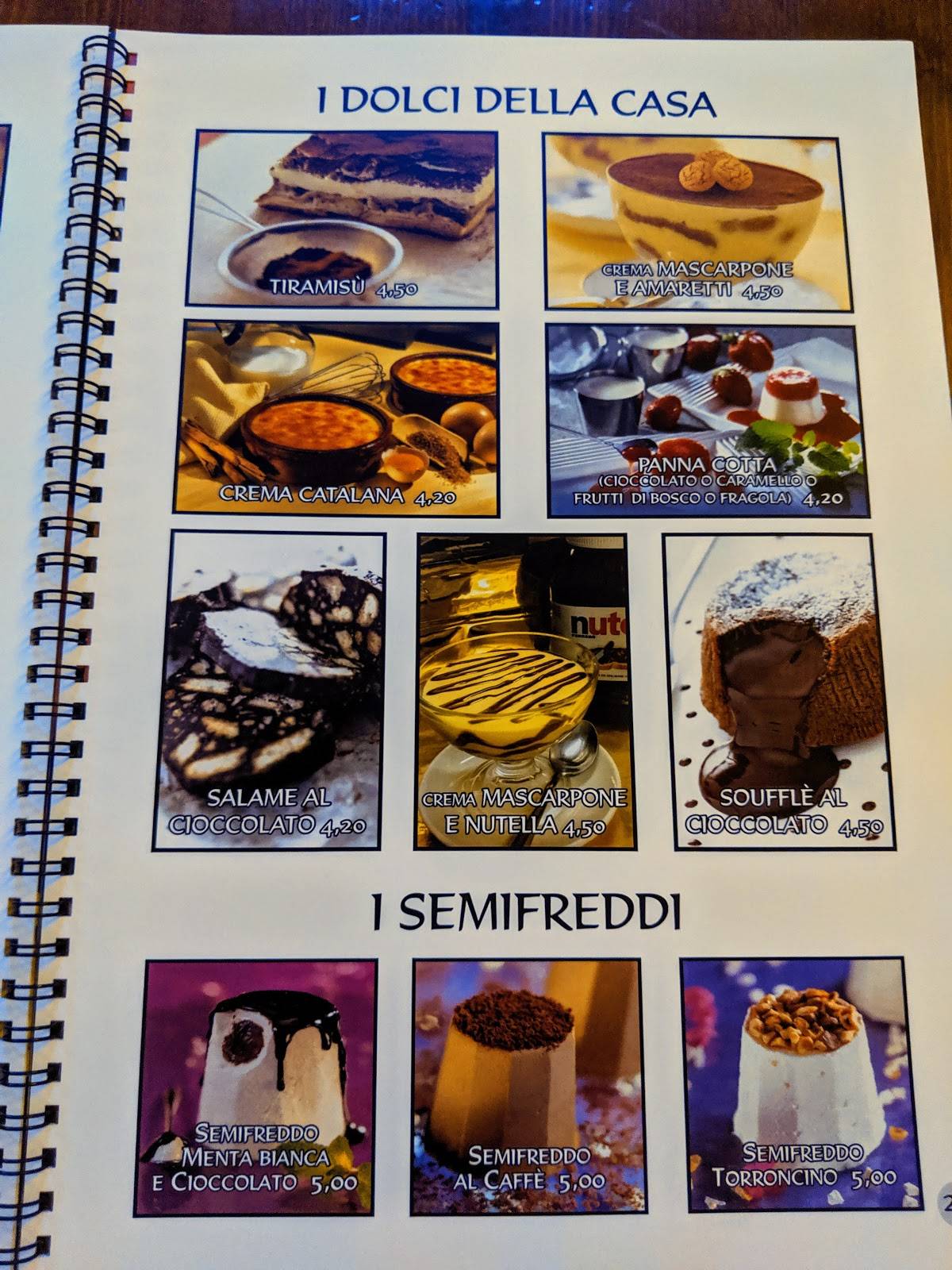 Menu di Pizzeria Re Artù 