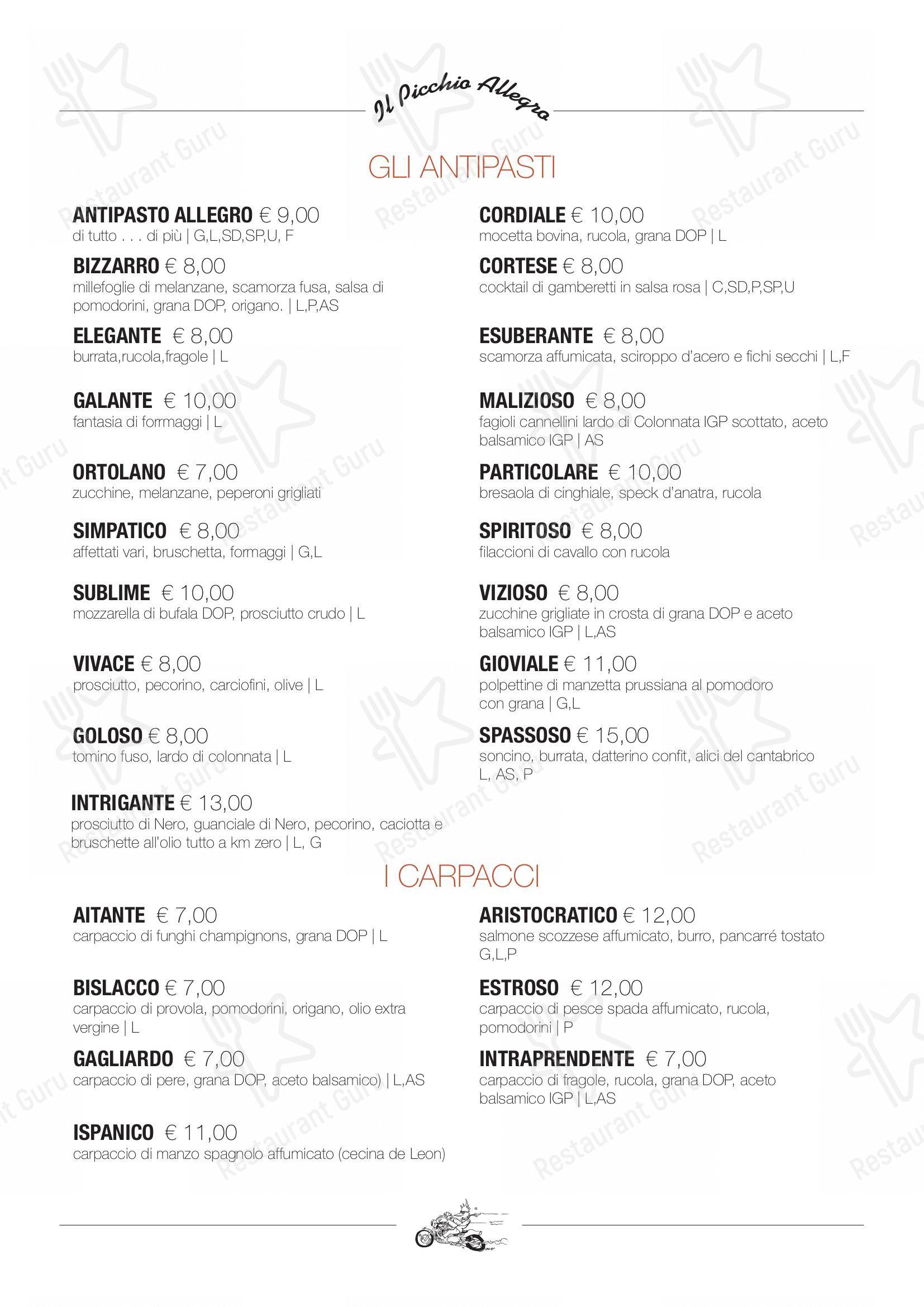 Menu per Ristorante Pizzeria 