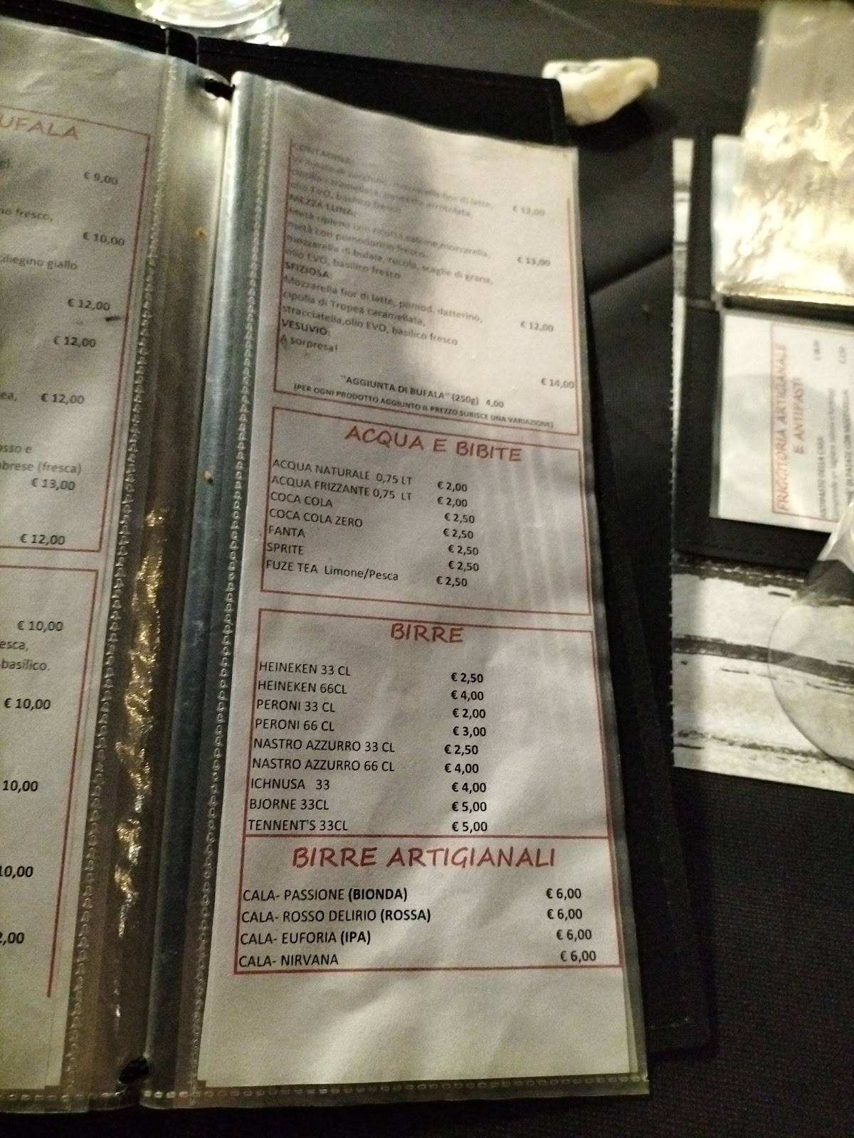 Menu di Pizzeria Vesuvio 