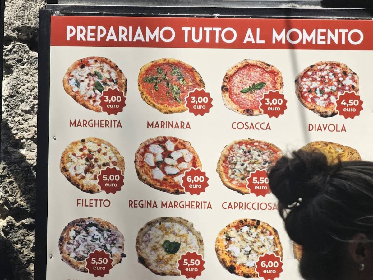 Menu di Pizzeria e Trattoria del Purgatorio 