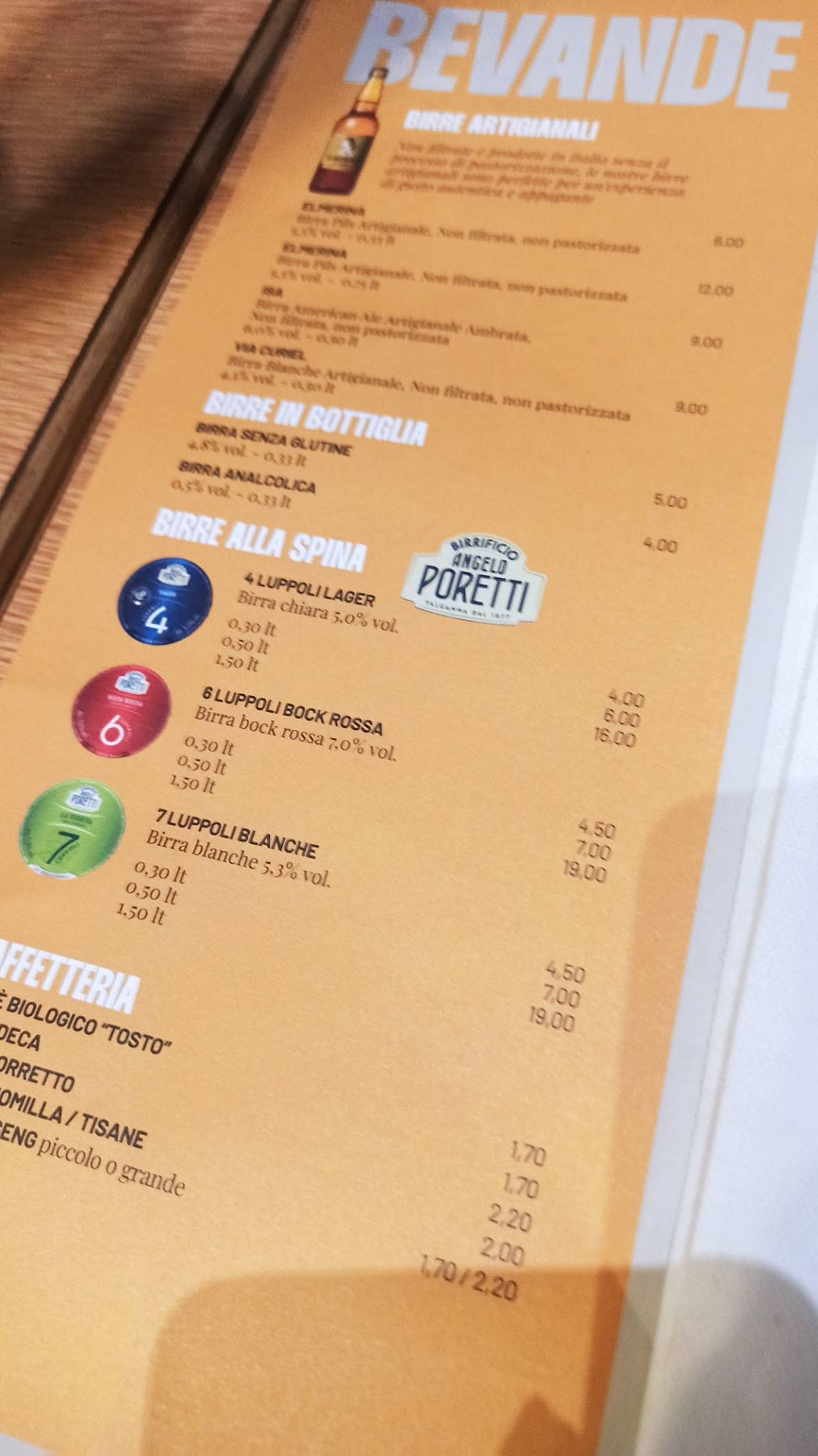 Menu di Pizzikotto 