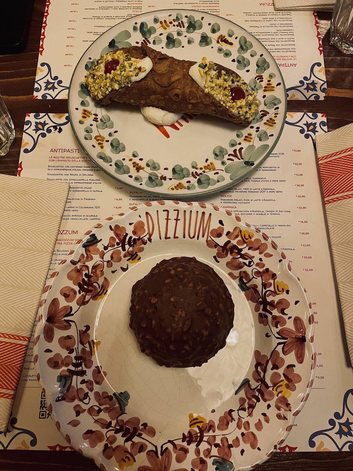 Menu di Pizzium - La Spezia 