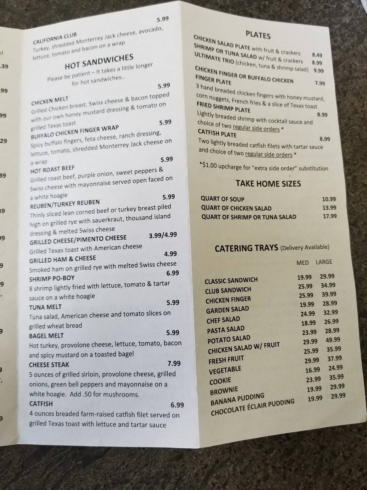 Menu at Plums Restaurant, Richmond Hill