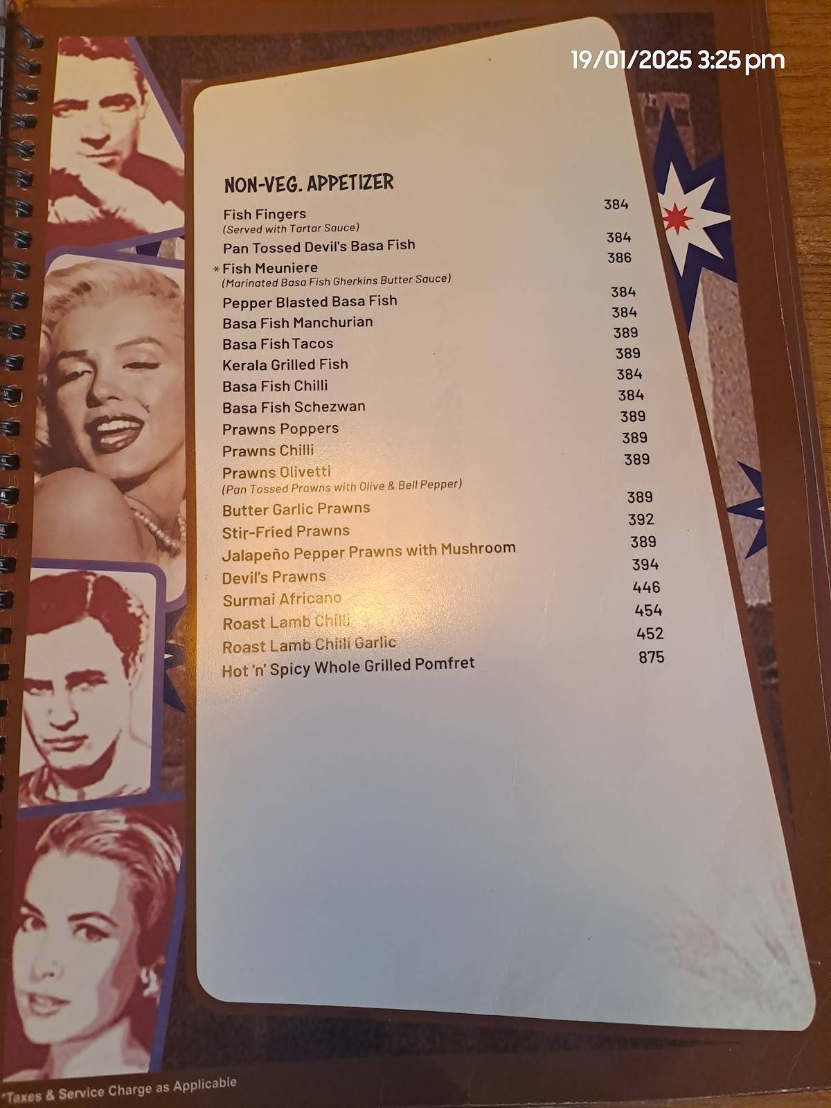 Pop Tate's Seven Bungalows Andheri menu