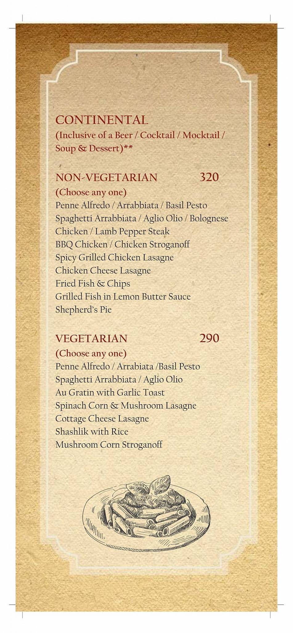 10 Downing Street menu