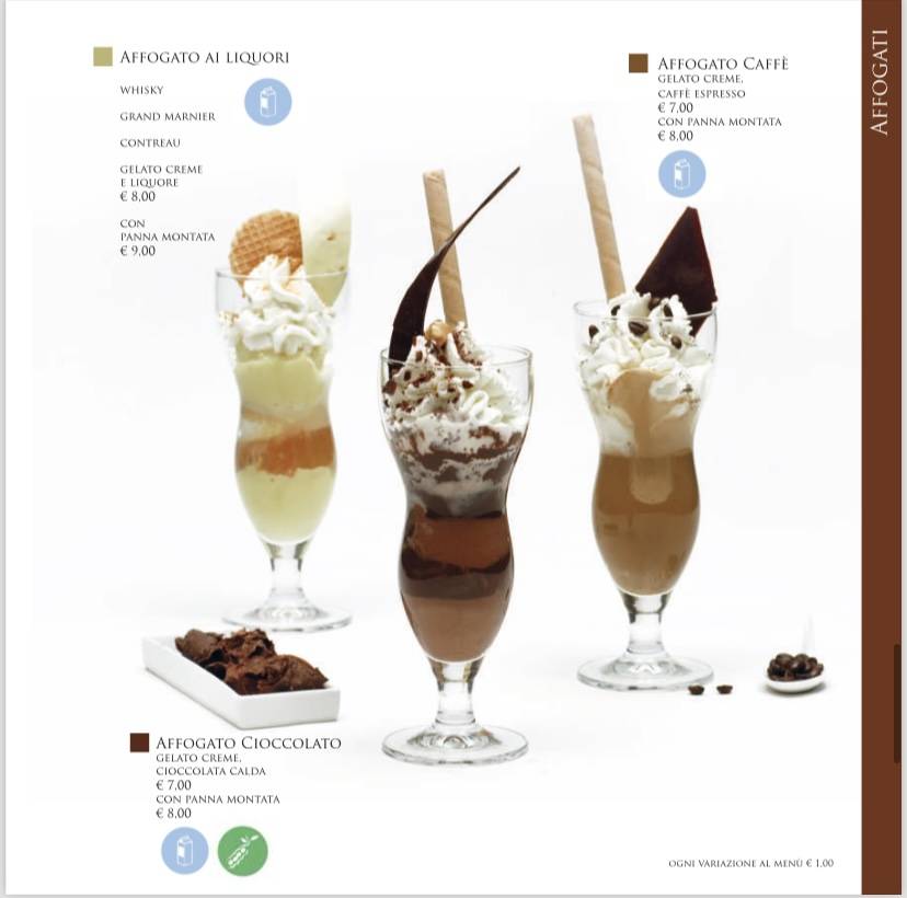 Menu di Gelateria Cioccolateria Oasi 