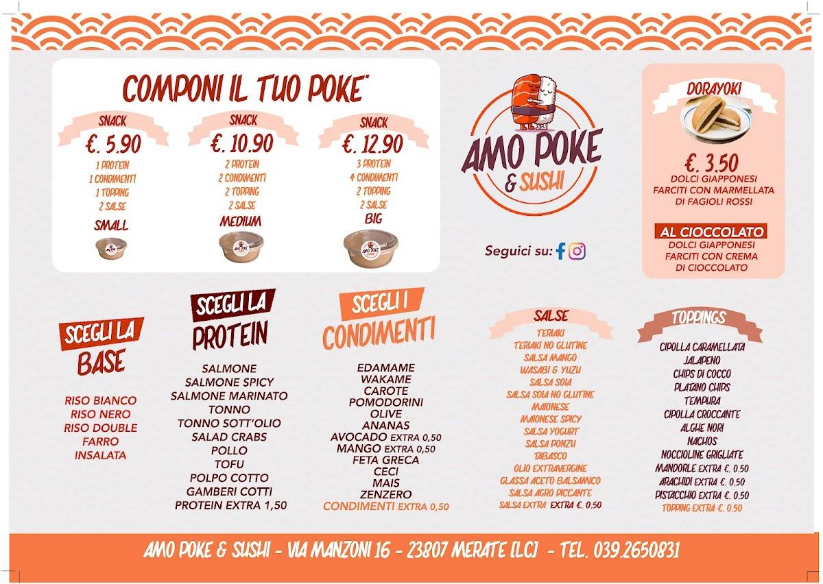Menu di Amo Poke 