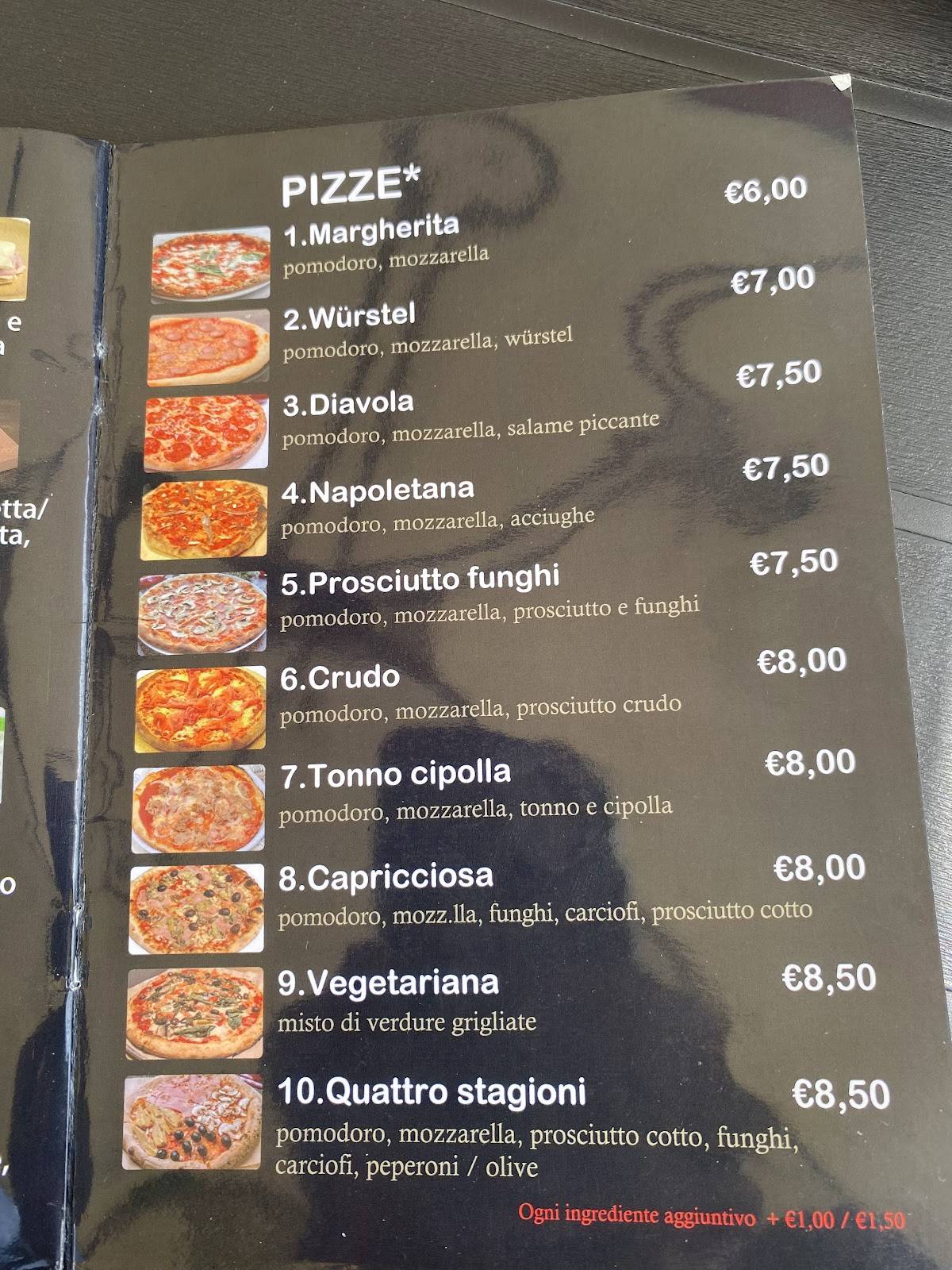 Menu di Bar Falcone 