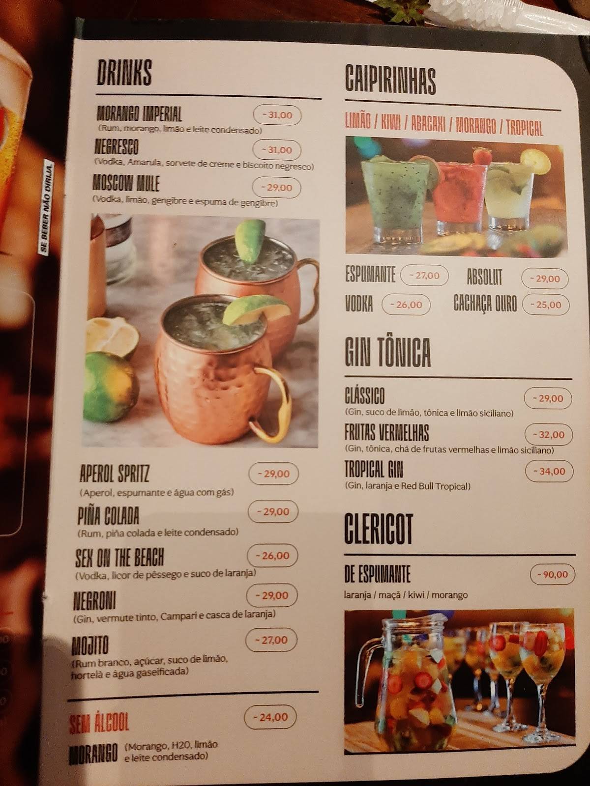 Bar Imperial cardápio