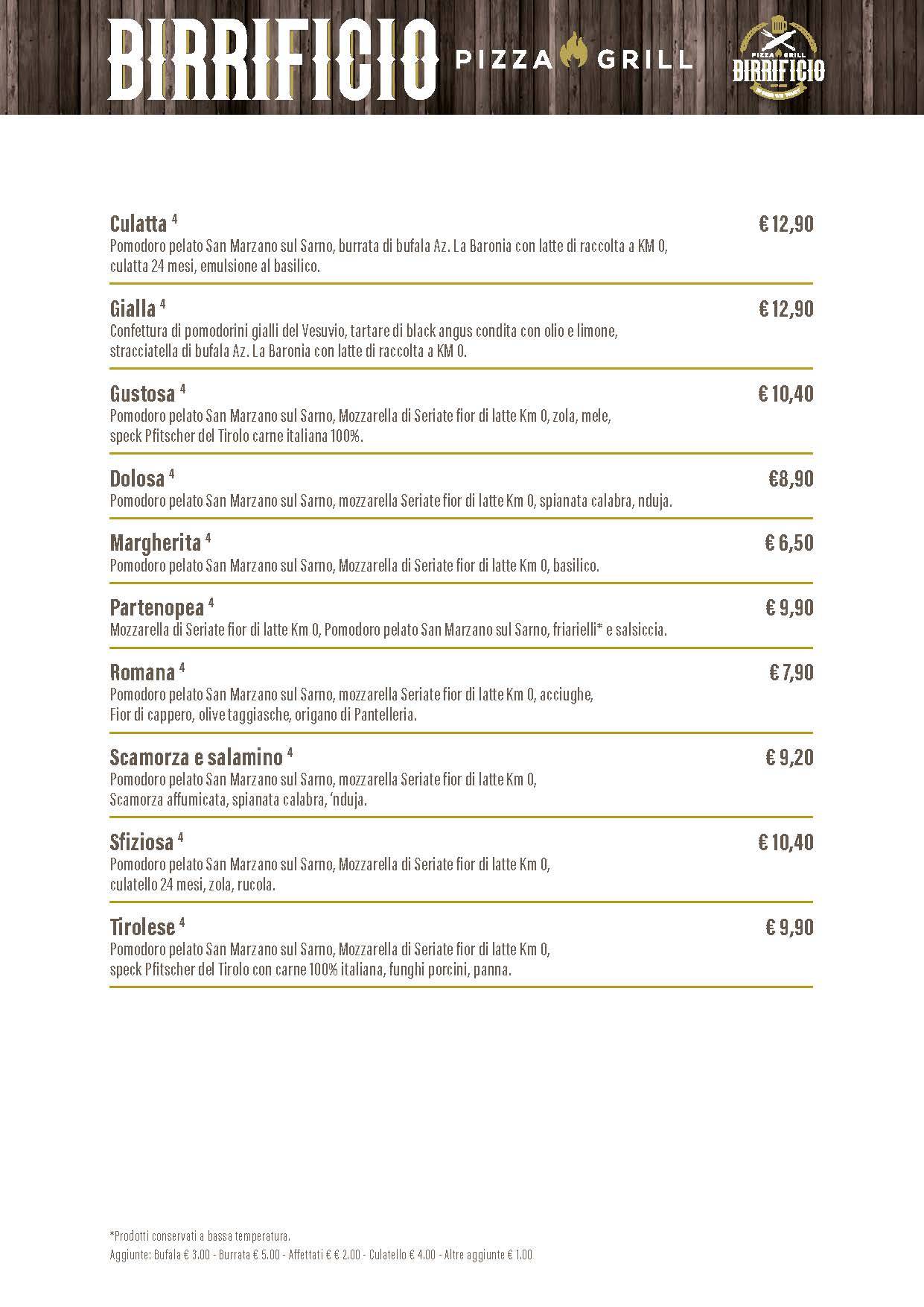 Menu di Bisboccia - Seriate 