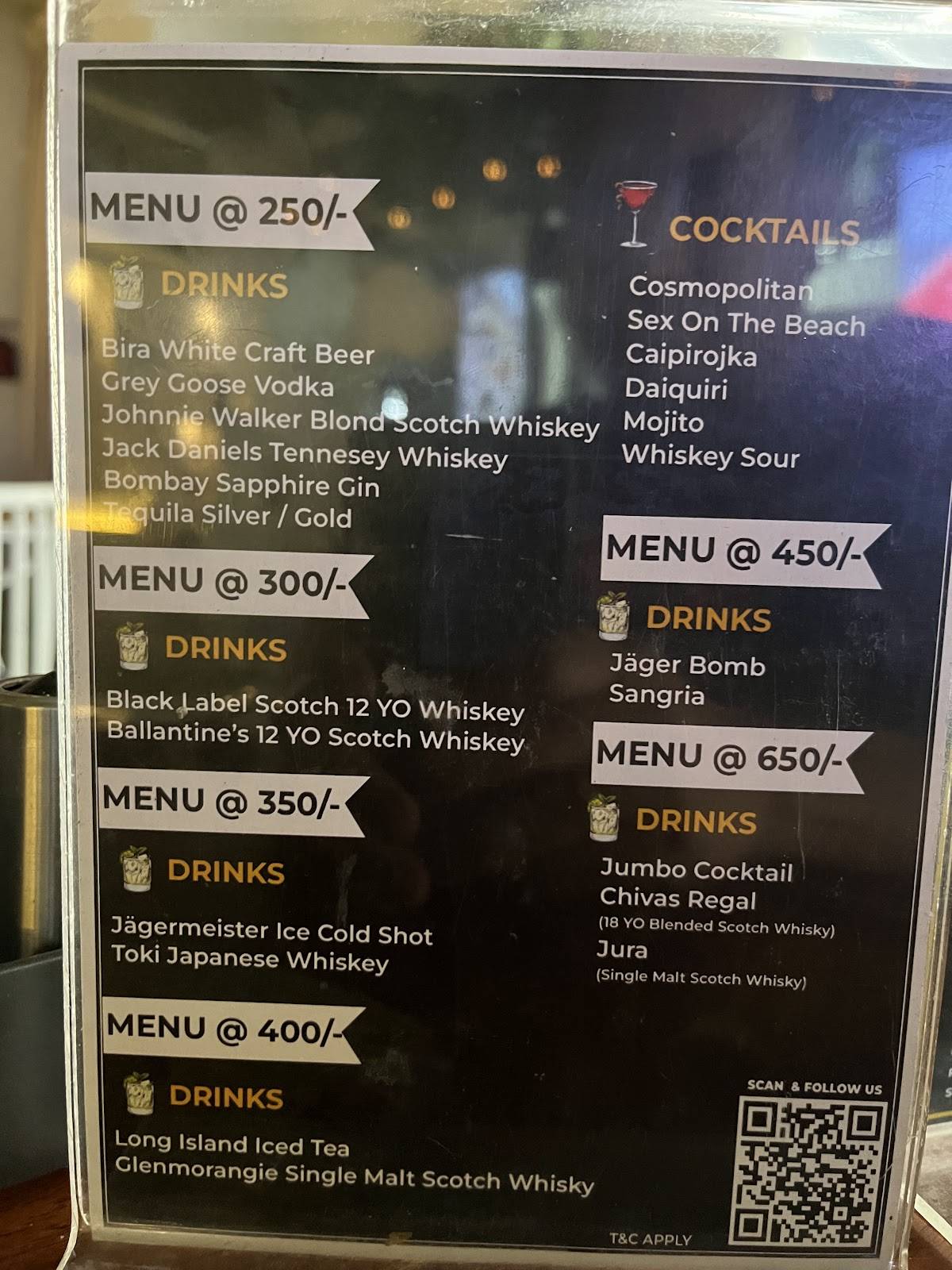 C53 The Hub, Sarath City Capital Mall menu